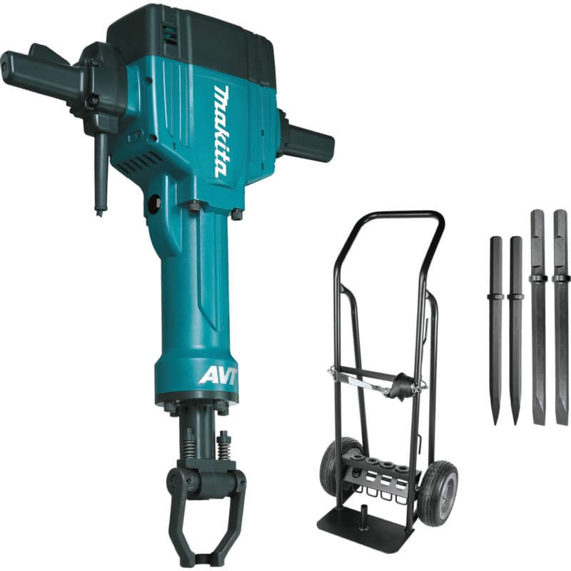 70 lb. AVT Breaker Hammer with Premium Cart, 1-1/8" Hex bits