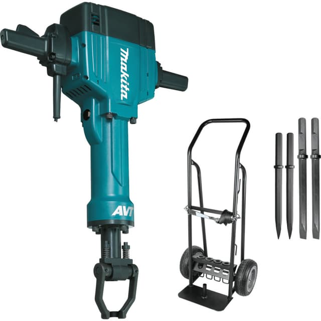 70 lb. AVT Breaker Hammer with Premium Cart, 1-1/8" Hex bits