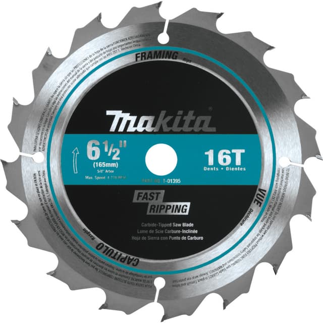 Makita Carbide-Tipped Circular Saw Blades, 6-1/2"
