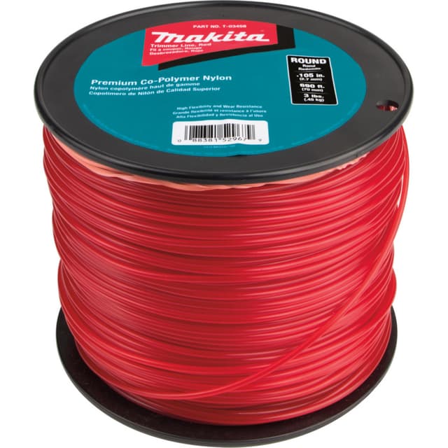 Makita, Round Trimmer Line, Red