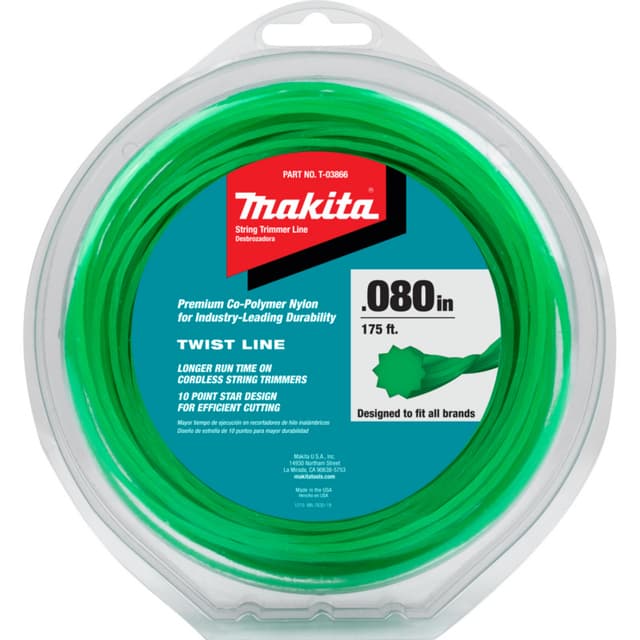 175' x 0.080" Twisted Trimmer Line, Green