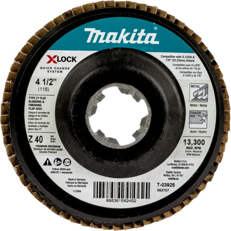 4-1/2" 40 Grit Blending/Polishing Flap Disc