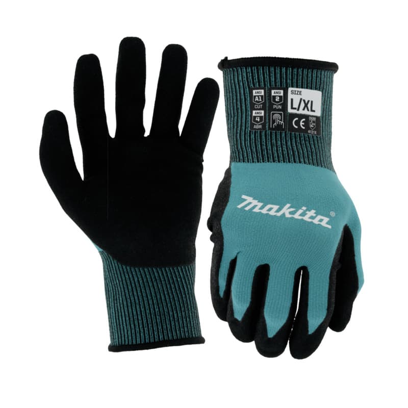 Large/Extra-Large FitKnit Cut Level 1 Nitrile Coated Dipped Gloves