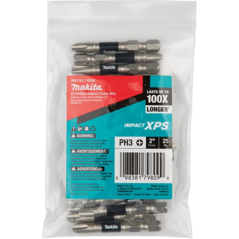 #3 x 2" Impact XPS Phillips Drive Power Bit (25/Pack)