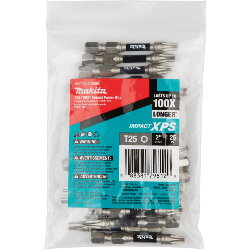 T25 x 2" Impact XPS Torx Drive Power Bit (25/Pack)
