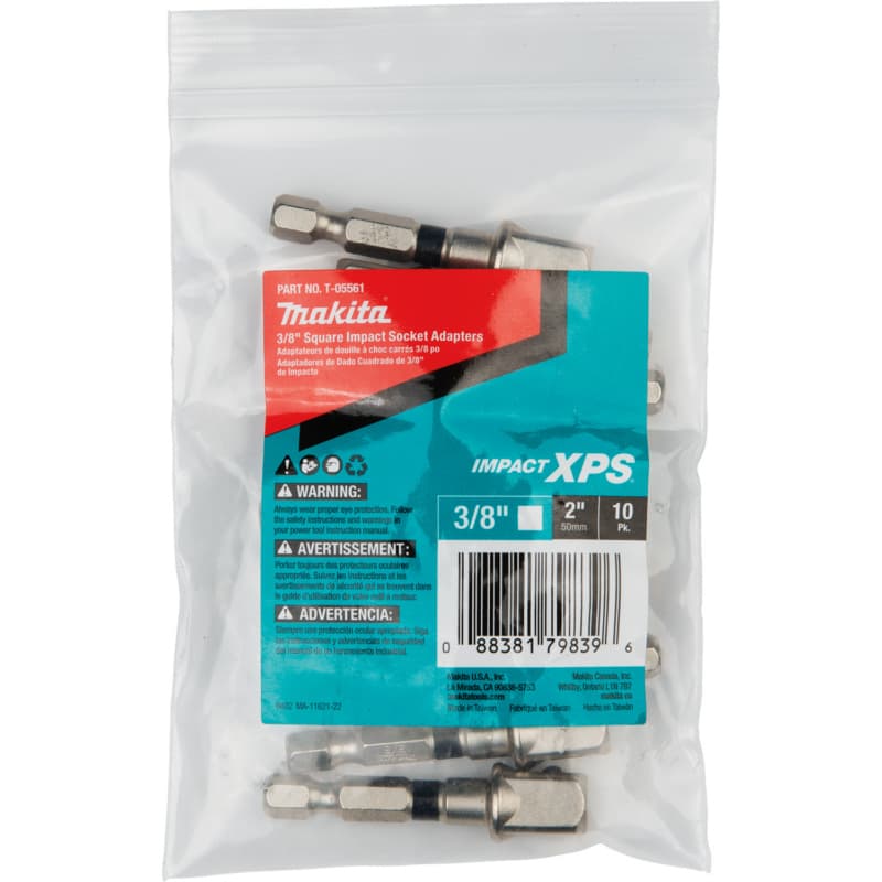 3/8" x 2" Impact XPS Phillips Drive Socket Adapter (10/Pack)