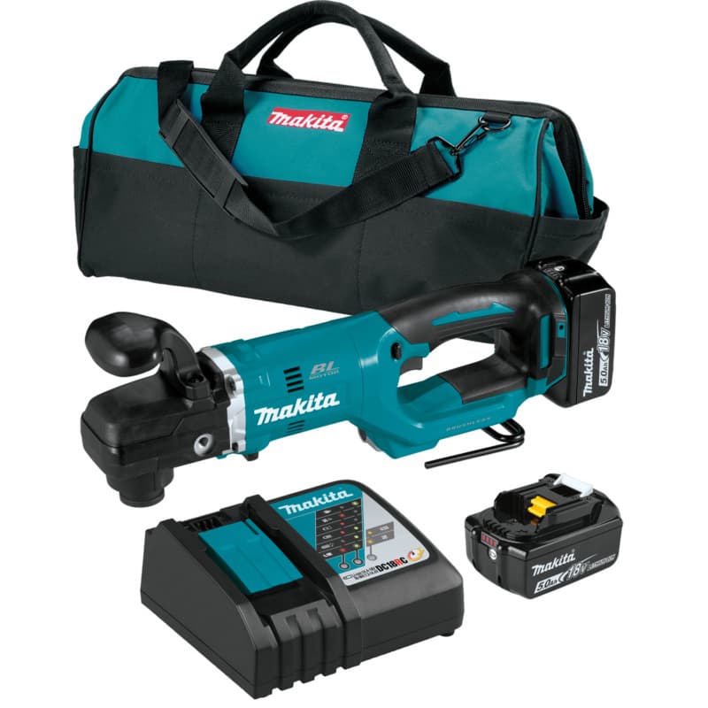 18V LXT Lithium-Ion Brushless Cordless 7/16" Hex Right Angle Drill Kit (5.0Ah)