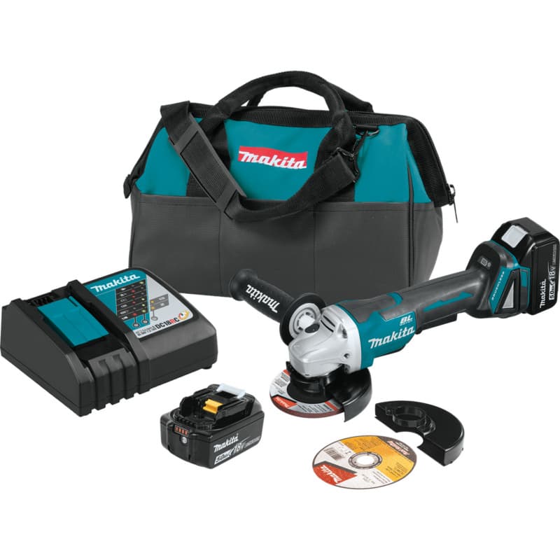 5" 18V LXT Lithium-Ion Brushless Cordless Paddle Switch Cut-Off/Angle Grinder Kit with Electric Brake (5.0Ah)