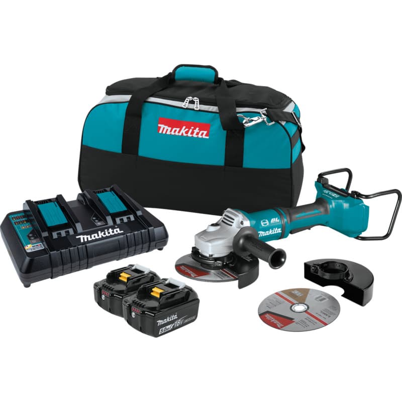 36V LXT Brushless 7" Paddle Switch Cut-Off/Angle Grinder Kit with Electric Brake (5.0Ah)
