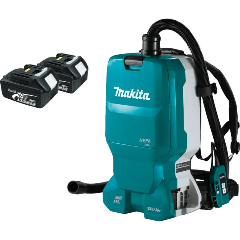 36V LXT Brushless 1.6 Gallon HEPA Filter Backpack Dry Dust Extractor Tool Only with AWS Capable