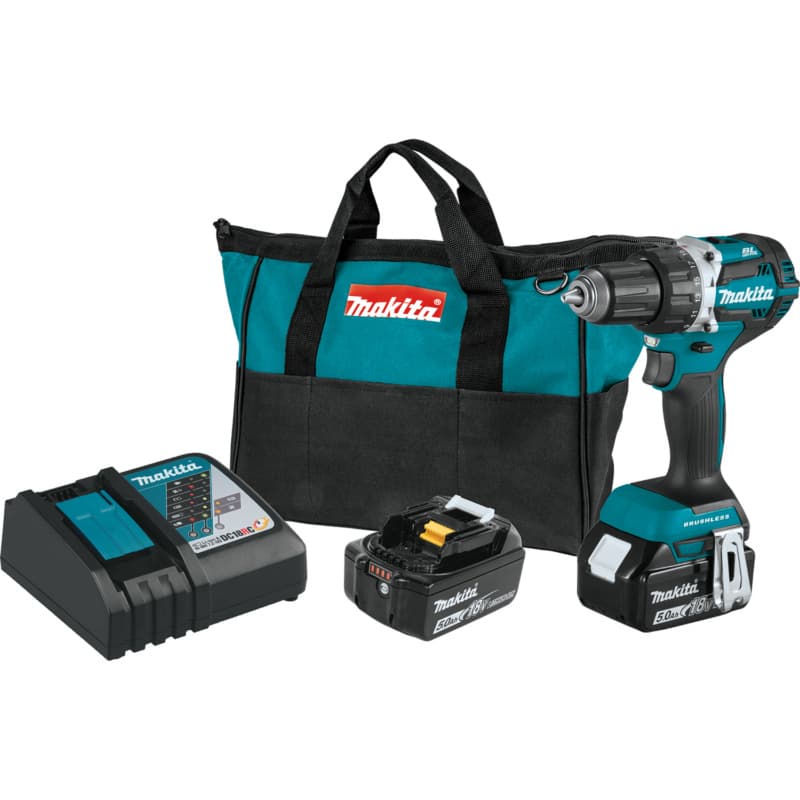 18V LXT Lithium-Ion Compact Brushless Cordless 1/2" Driver-Drill Kit (5.0Ah)