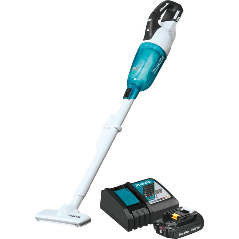 18V LXT Lithium-Ion Brushless Cordless Compact Stick Vacuum Kit, Trigger with Lock (2.0Ah), White
