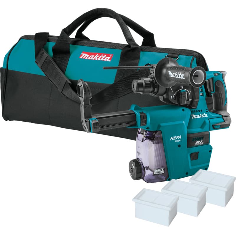 18V LXT Lithium-Ion Brushless Cordless 1" SDS-PLUS Rotary Hammer with HEPA Dust Extractor Attachment Tool Only