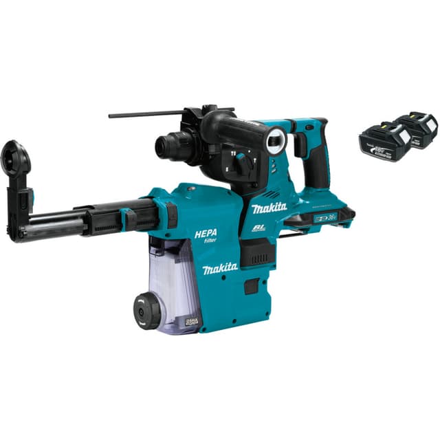 36V LXT Brushless 1-1/8" SDS-PLUS AVT Rotary Hammer Tool Only with HEPA Dust Extractor/AFT/AWS Capable
