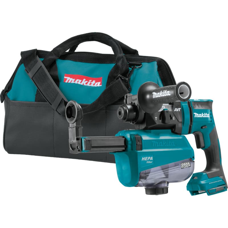 18V LXT Lithium-Ion Brushless Cordless 11/16" SDS-PLUS AVT Rotary Hammer with HEPA Dust Extractor AWS Capable Tool Only