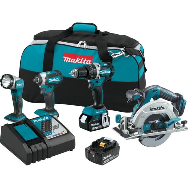 XT446T 18V LXT Lithium-Ion Brushless Cordless 4-Piece Combo Kit (5.0Ah)