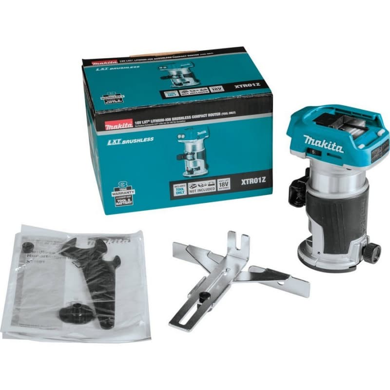 Brushless Cordless Compact Router with Tool
