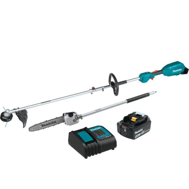18V LXT Brushless Cordless Couple Shaft Power Head Kit with 13" String Trimmer/10" Pole Saw Attachment (4.0Ah)