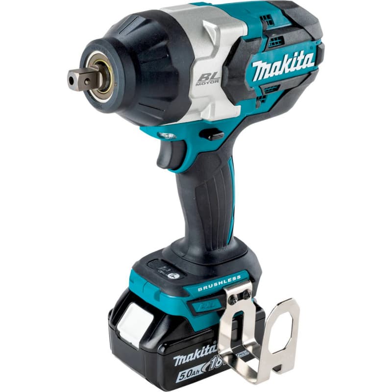 18V LXT Lithium-Ion Brushless Cordless 3-Speed 1/2" Square Drive Impact Wrench Kit with Detent Anvil (5.0Ah)
