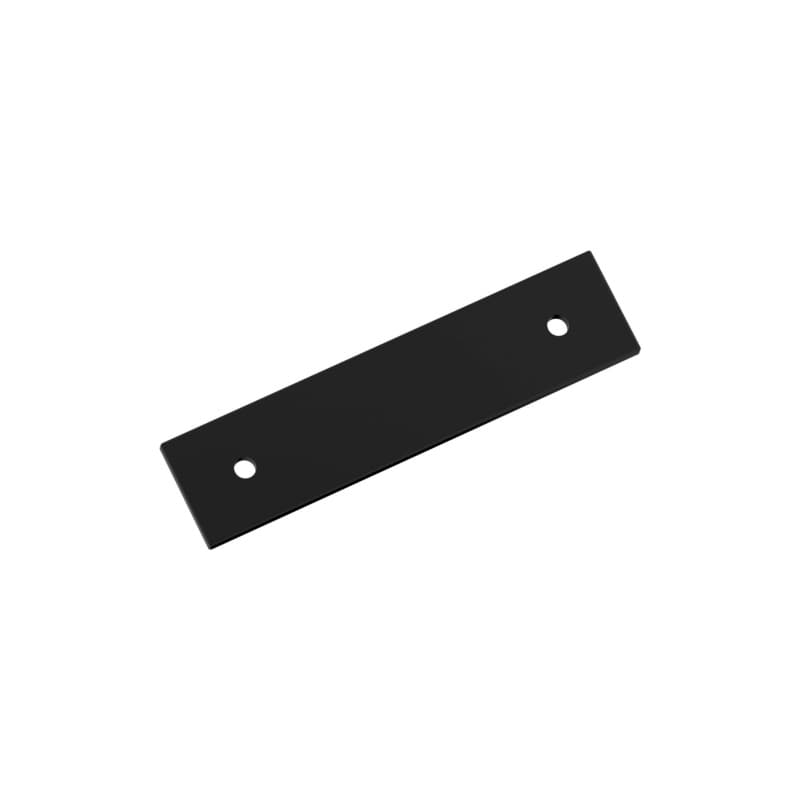 76mm Ladera Rectangle Cabinet Pull Backplate, Matte Black