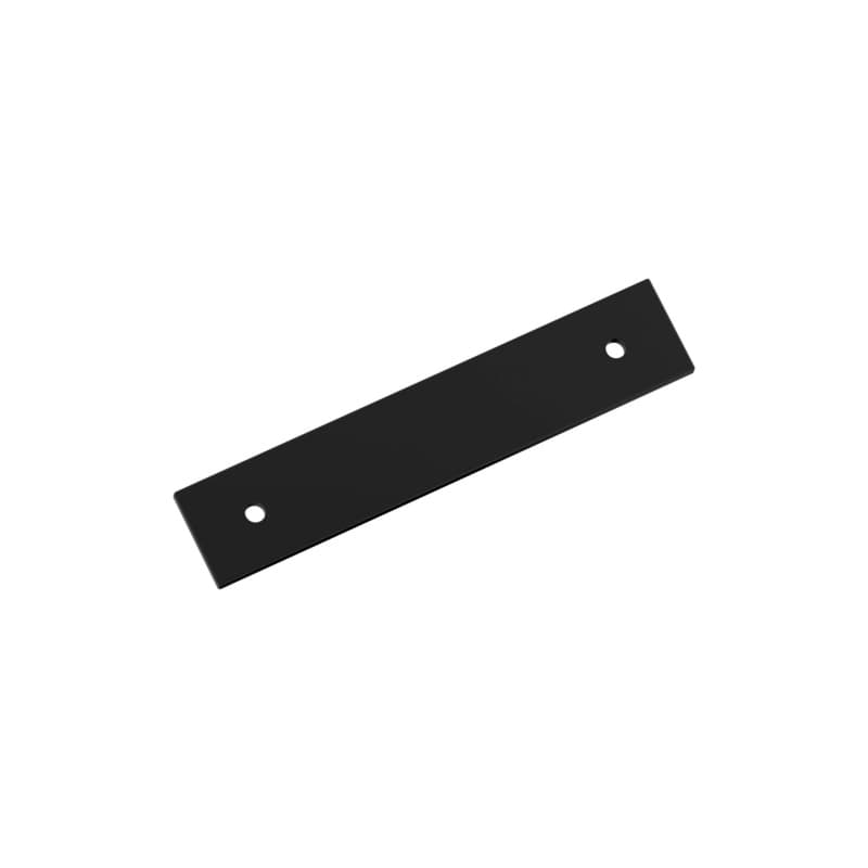 96mm Ladera Rectangle Cabinet Pull Backplate, Matte Black