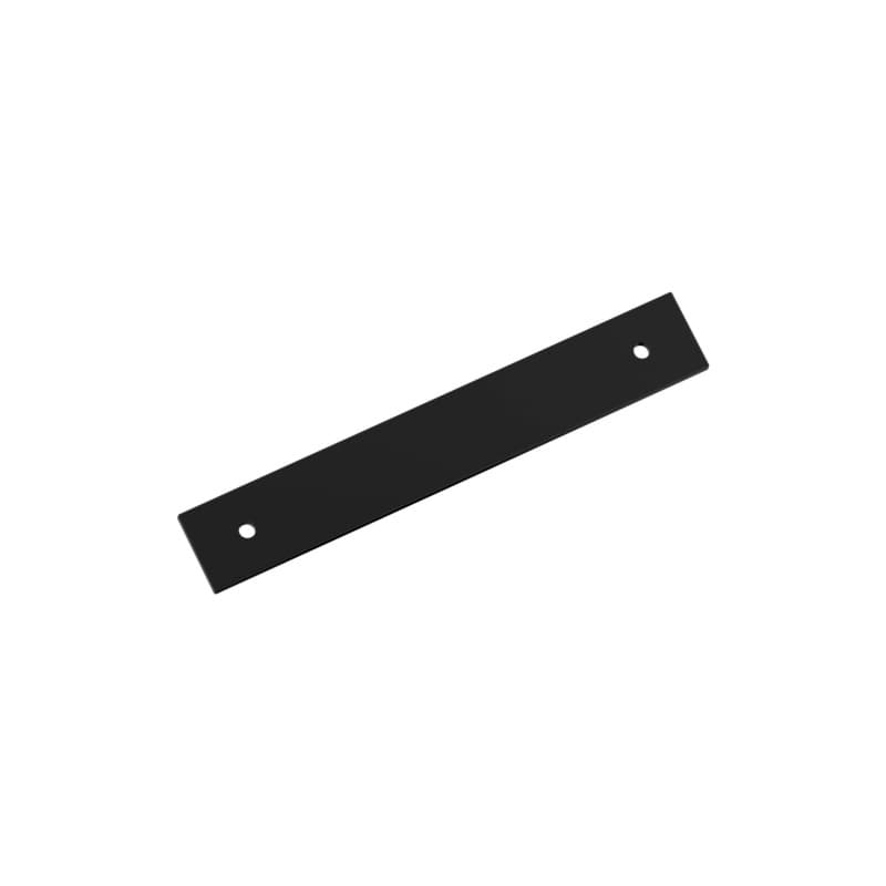 128mm Ladera Rectangle Cabinet Pull Backplate, Matte Black