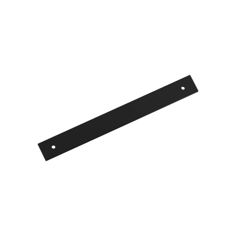 192mm Ladera Rectangle Cabinet Pull Backplate, Matte Black
