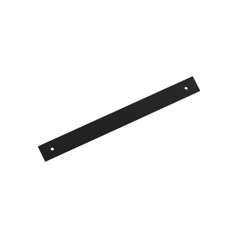 224mm Ladera Rectangle Cabinet Pull Backplate, Matte Black