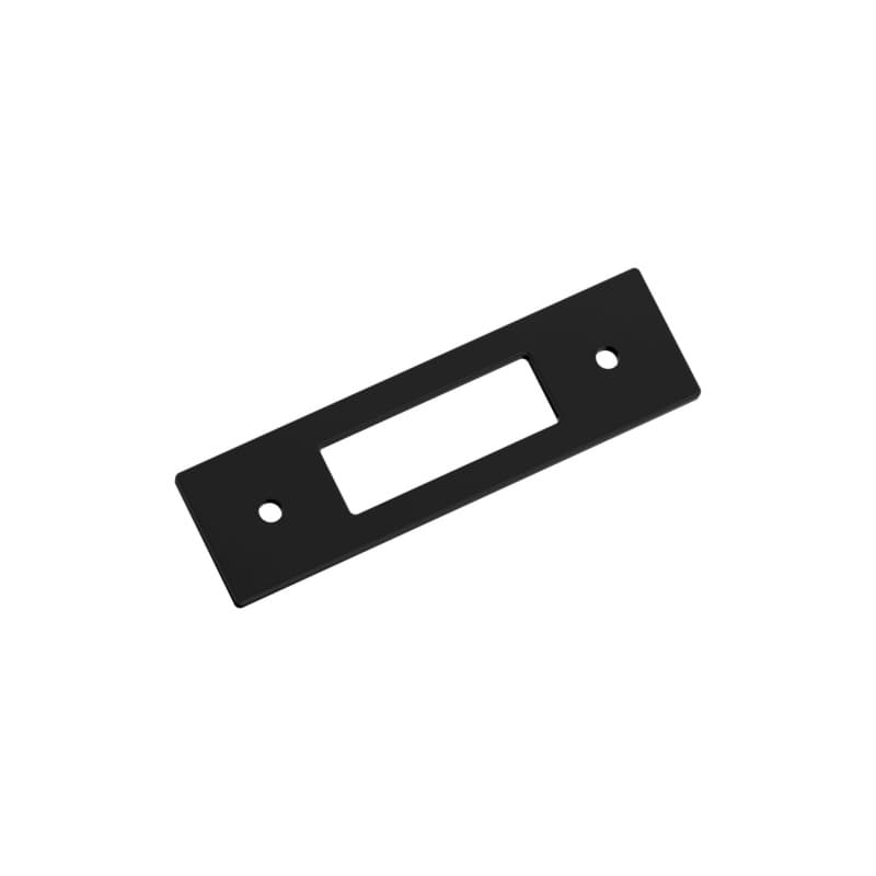76mm Medora Rectangle Cabinet Pull Backplate, Matte Black