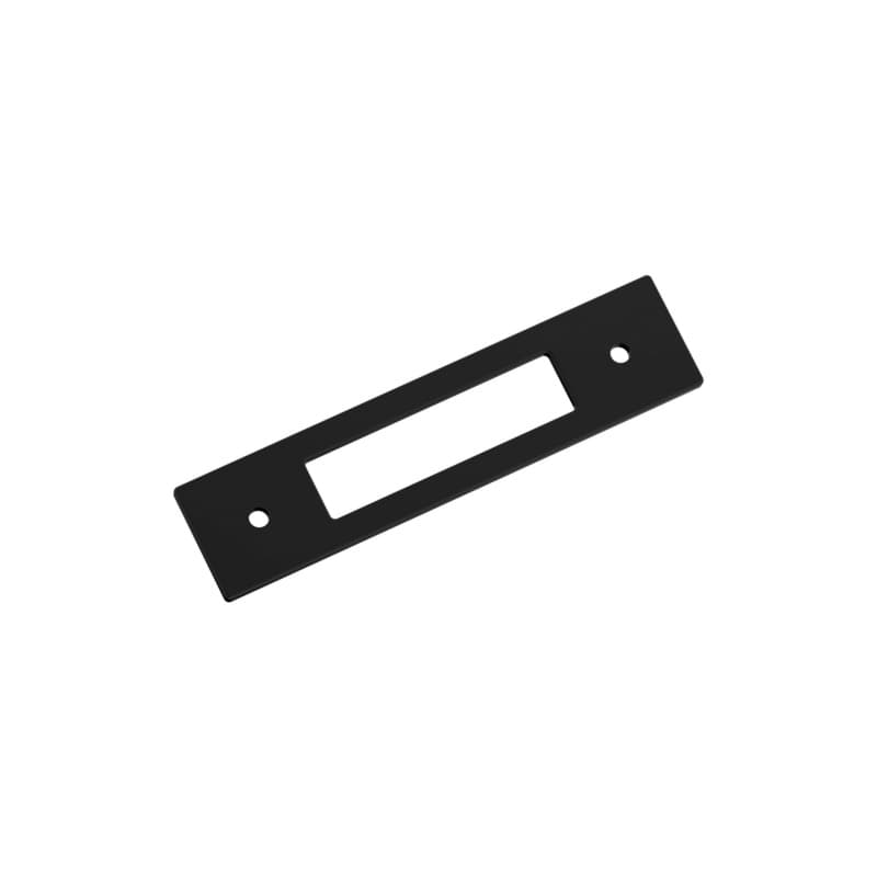 96mm Medora Rectangle Cabinet Pull Backplate, Matte Black