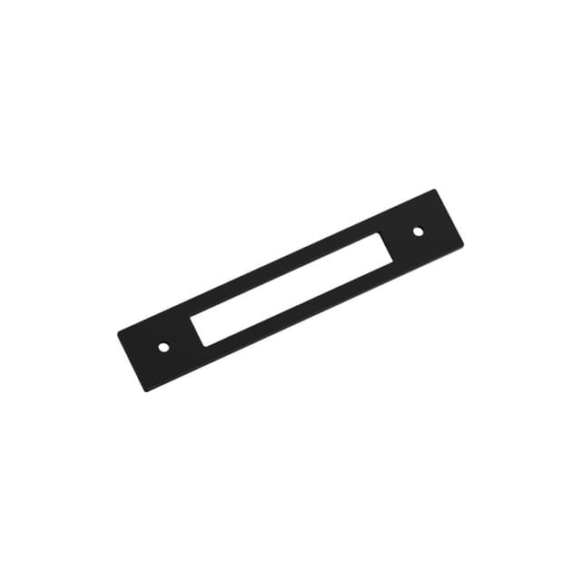 128mm Medora Rectangle Cabinet Pull Backplate, Matte Black