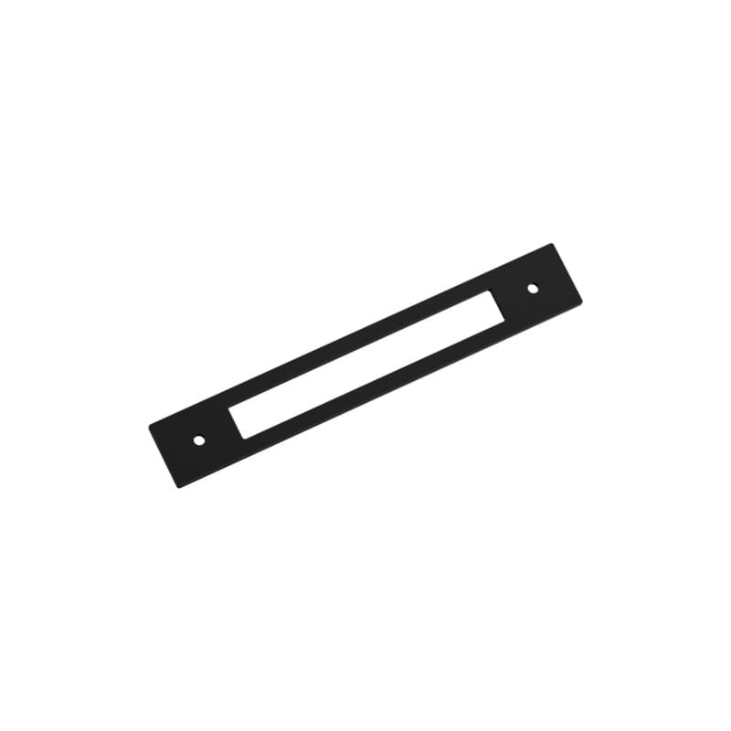 160mm Medora Rectangle Cabinet Pull Backplate, Matte Black