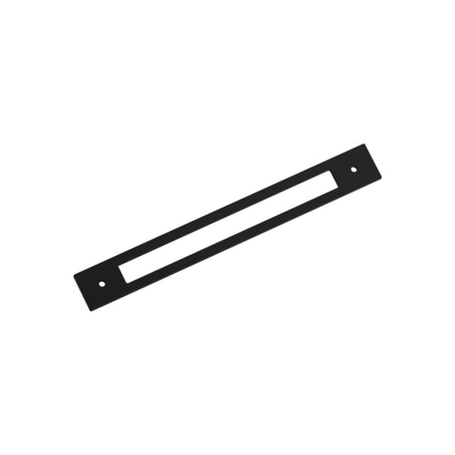 224mm Medora Rectangle Cabinet Pull Backplate, Matte Black