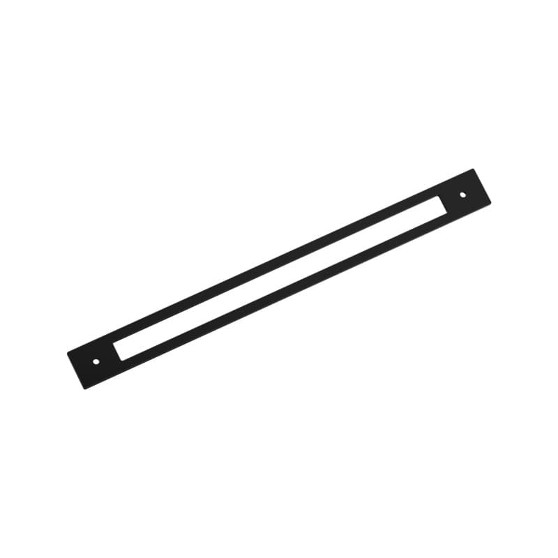 320mm Medora Rectangle Cabinet Pull Backplate, Matte Black