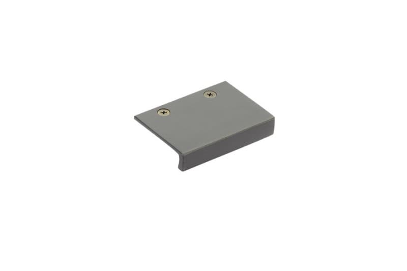1-1/2" Rustic Modern Cabinet Edge Pull, Medium Bronze