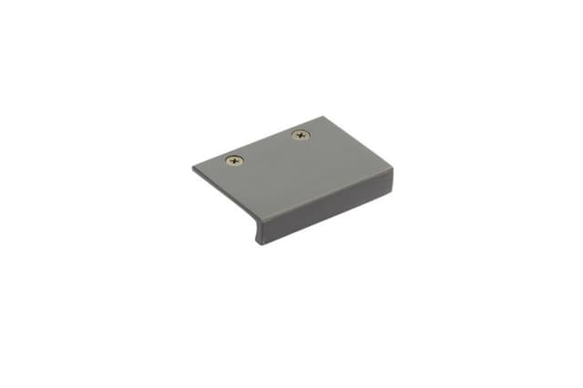 1-1/2" Rustic Modern Cabinet Edge Pull, Medium Bronze