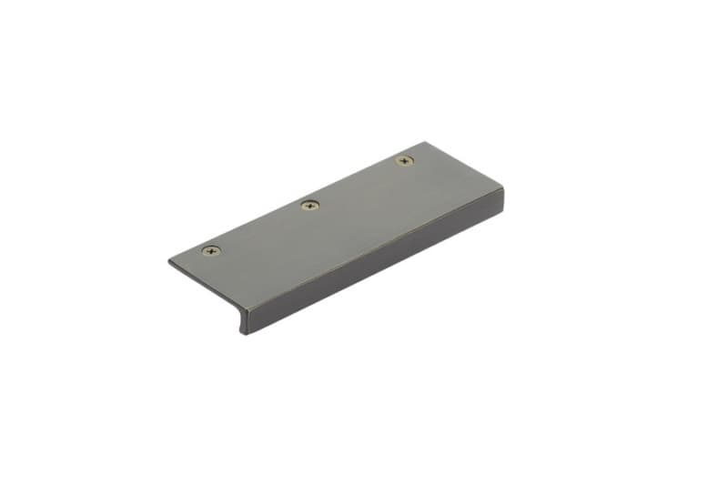 4-1/2" Rustic Modern Cabinet Edge Pull, Medium Bronze