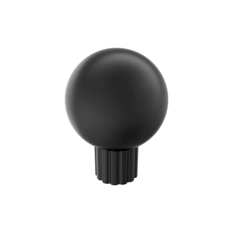 29mm Cowrie Cabinet Knob, Matte Black