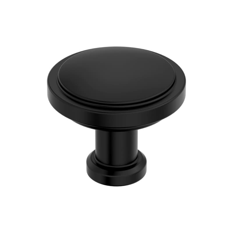 1-1/4" Faircrest Cabinet Knob, Matte Black
