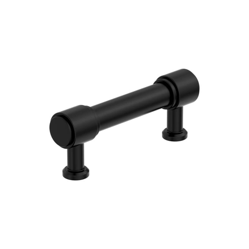 76mm Faircrest Cabinet Pull, Matte Black