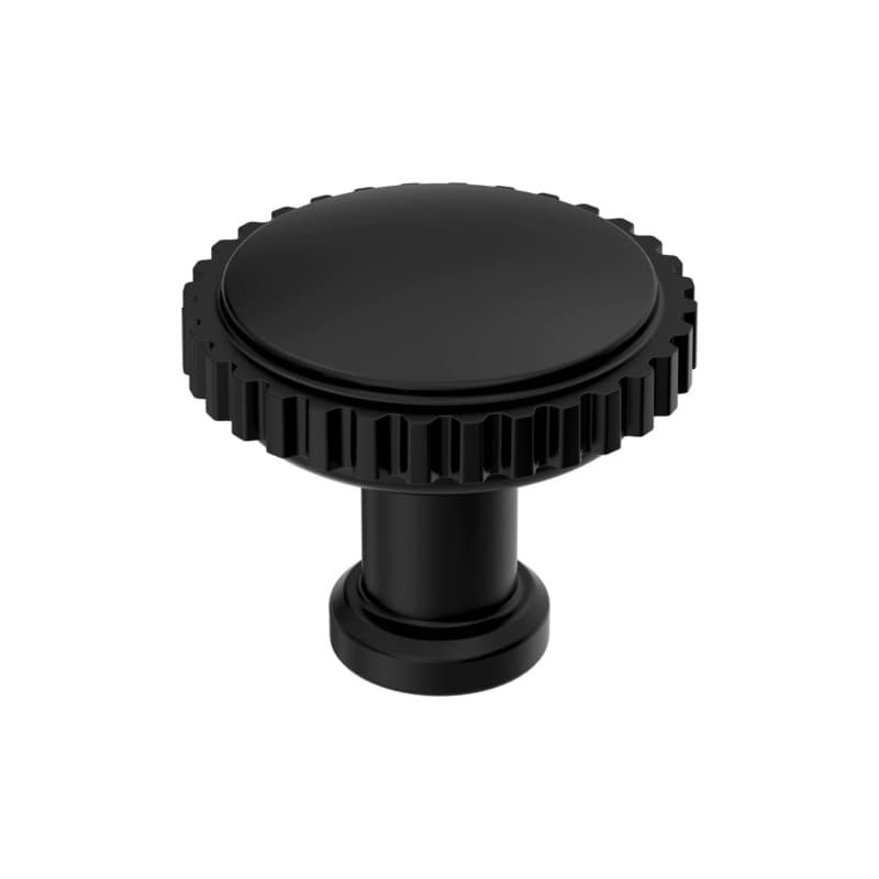 1-1/4" Farewind Cabinet Knob, Matte Black