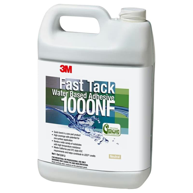Fast Tack Water Based Adhesive 1000NF, Neutral, 1 Gallon