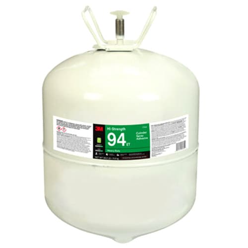 Hi-Strength 94 ET Spray Adhesive, Clear, 26.2lb Cylinder