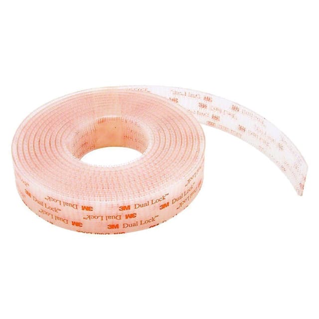 Dual Lock 1" Clear Reclosable Fastener SJ3560, 10 Yard Roll
