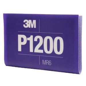 6.8" x 5.5" 1200 Grit Aluminum Oxide Hookit™ Flexible Abrasive Sheet (25/Box)