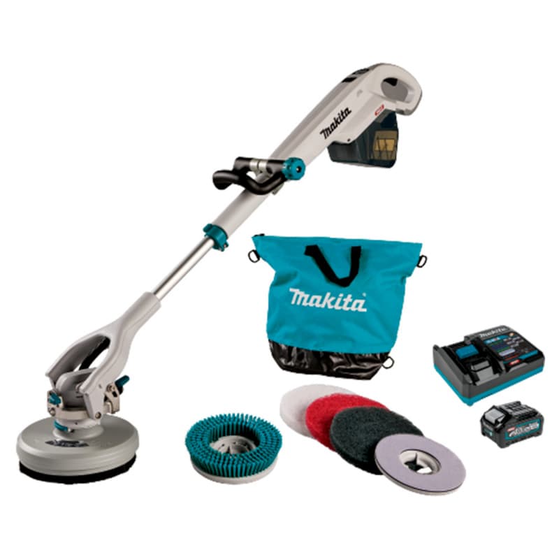 40V Max XGT Brushless Cordless Telescoping 8" Polisher/Scrubber Kit, (4.0Ah)