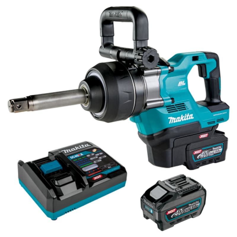 40V Max XGT Brushless Cordless D-Handle Extended Anvil Impact Wrench kit with Friction Ring (5.0Ah)