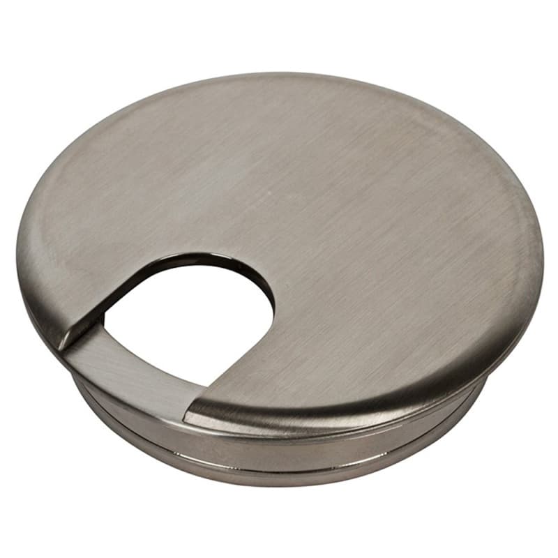 1-3/4" Grommet Cap and Liner Set for 1-1/2", Satin Chrome