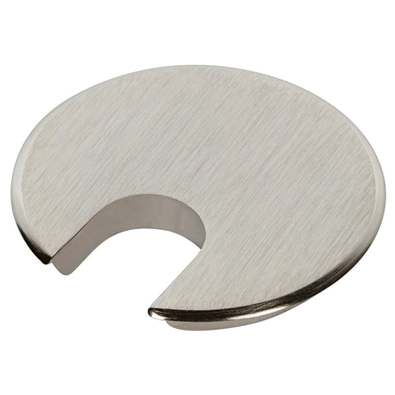 2" Desk Grommet Cap for 1-3/4" Hole, Satin Chrome