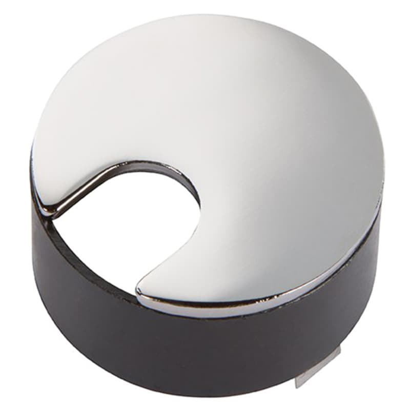 Flush Mount Desktop Grommet for 1-3/4" Hole, Polished Chrome